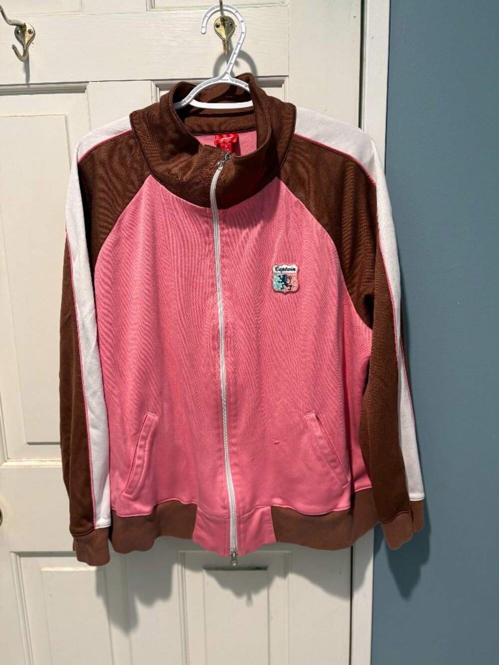 Vintage Mossimo Y2K Pink & Brown Track Jacket | Women's 1X